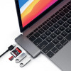 USB-хаб Satechi Type-C Pass-Through USB Hub для MacBook (ST-TCUPM) Space Gray