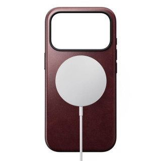 Чехол Nomad Modern Leather Case для iPhone 17 Pro (NM011857858) Burgundy Chromexcel
