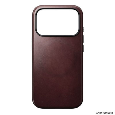 Чехол Nomad Modern Leather Case для iPhone 17 Pro (NM011857858) Burgundy Chromexcel