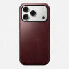 Чехол Nomad Modern Leather Case для iPhone 17 Pro (NM011857858) Burgundy Chromexcel