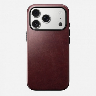 Чехол Nomad Modern Leather Case для iPhone 17 Pro (NM011857858) Burgundy Chromexcel