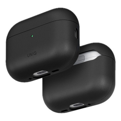 Чехол Uniq Lyden Vex Vegan Leather для AirPods Pro 3 Dallas Black (AIRPODSPRO3-LYDVDBLK)