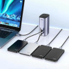 USB-разветвитель Ugreen CM555 Revodok Pro 12-in-1 8K@60Hz USB-C (90325) серый
