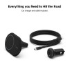 Автомобильное беспроводное зарядное устройство Belkin BoostCharge Magnetic Wireless Car Charger 10W (WIC004btBK) Black