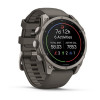 Garmin Fenix 9 47 мм Titanium with Pebble Gray Silicone Band (010-04762-00)
