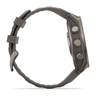 Garmin Fenix 9 47 мм Titanium with Pebble Gray Silicone Band (010-04762-00)