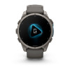 Garmin Fenix 9 47 мм Titanium with Pebble Gray Silicone Band (010-04762-00)