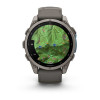 Garmin Fenix 9 47 мм Titanium with Pebble Gray Silicone Band (010-04762-00)