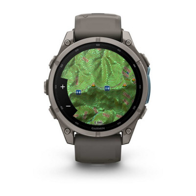Garmin Fenix 9 47 мм Titanium with Pebble Gray Silicone Band (010-04762-00)