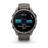 Garmin Fenix 9 47 мм Titanium with Pebble Gray Silicone Band (010-04762-00)