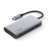Док-станция Belkin USB-C 4-in-1 Multiport Adapter (AVC006btSGY) серый