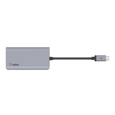 Док-станция Belkin USB-C 4-in-1 Multiport Adapter (AVC006btSGY) серый