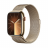 Apple Watch Series 9 (GPS + Cellular), 45 мм, корпус из нержавеющей стали золотого цвета, золотой миланский ремешок