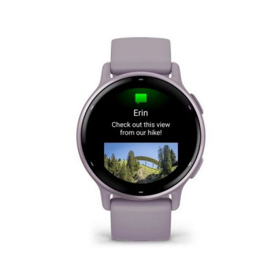 Умные часы Garmin Vivoactive 5 цвет орхидеи с металлическим безелем и силиконовым ремешком (010-02862-13)