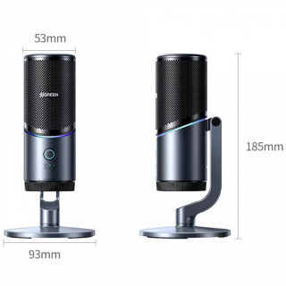 Микрофон настольный Ugreen CM769 с RGB подсветкой (35629) серый