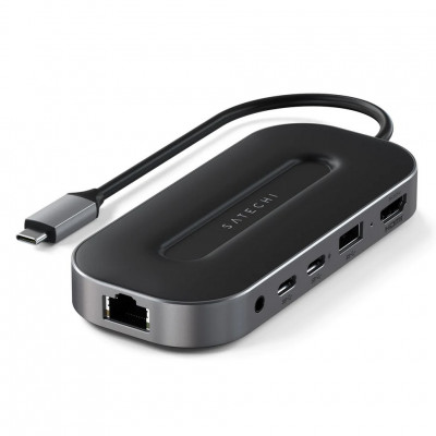 Хаб Satechi USB-C Multiport Adapter with 2.5G Ethernet (ST-U4MGEM) Space Grey