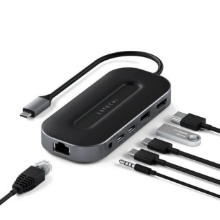 Хаб Satechi USB-C Multiport Adapter with 2.5G Ethernet (ST-U4MGEM) Space Grey