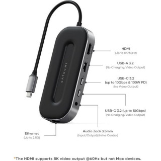 Хаб Satechi USB-C Multiport Adapter with 2.5G Ethernet (ST-U4MGEM) Space Grey