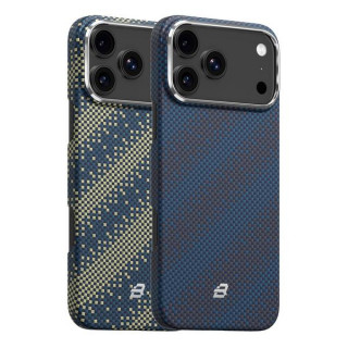 Чехол BlueO Gilded Tactile Woven Galaxy Aramid Fiber Magnetic Case для iPhone 17 Pro Galaxy Blue (BL065-17pro-Blue)
