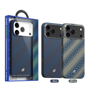Чехол BlueO Gilded Tactile Woven Galaxy Aramid Fiber Magnetic Case для iPhone 17 Pro Galaxy Blue (BL065-17pro-Blue)