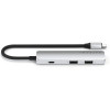 Адаптер Satechi 4-in-1 USB-C Slim Multiport Adapter 4K (ST-P4SS) Silver