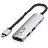 Адаптер Satechi 4-in-1 USB-C Slim Multiport Adapter 4K (ST-P4SS) Silver