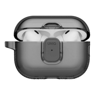 Чехол Uniq Glase Pro Lock Case для Airpods Pro 3 Glossy Smoke (AIRPODSPRO3-GLSPGSMK)