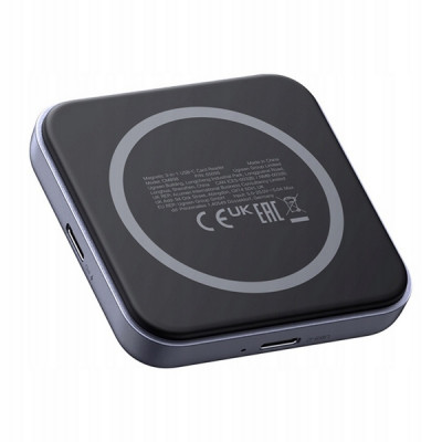 Кардридер магнитный Ugreen CM898 Magnetic 3-in-1 USB-C & SD & TF (65095) серый космос