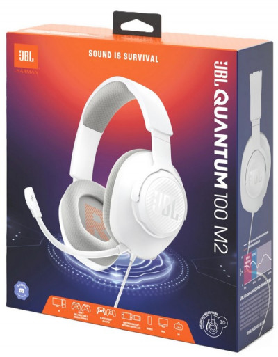 Проводные наушники JBL Quantum 100M2 White (JBLQTUM100M2WHT)