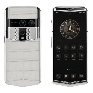 Vertu Agent Q Alligator Skin Glacier White