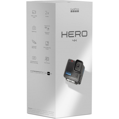 Экшн-камера GoPro HERO 4K Black / Черный (CHDHF-131-ЕС) 12Mpix 