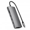 Адаптер Satechi USB-C Multiport Adapter 8K Ethernet V3 (ST-P8KEM) Space Gray