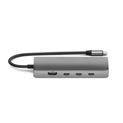 Адаптер Satechi USB-C Multiport Adapter 8K Ethernet V3 (ST-P8KEM) Space Gray