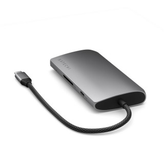 Адаптер Satechi USB-C Multiport Adapter 8K Ethernet V3 (ST-P8KEM) Space Gray