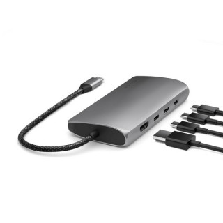 Адаптер Satechi USB-C Multiport Adapter 8K Ethernet V3 (ST-P8KEM) Space Gray