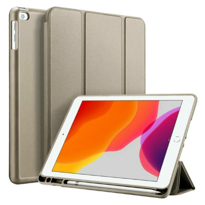 Чехол Dux Ducis Osom Series для iPad 10.2 (с кармашком для стилуса) золотистый