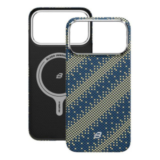 Чехол BlueO Gilded Tactile Woven Galaxy Aramid Fiber Magnetic Case для iPhone 17 Pro Galaxy Green (BL065-17pro-Green)
