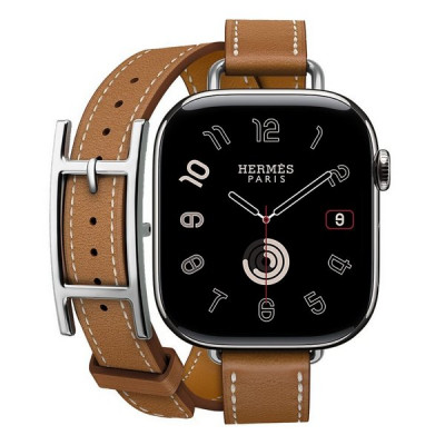Apple Watch Series 11 Hermes 42 mm Hapi Attelage Double Tour Gold