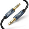 Кабель Ugreen AV112 3.5mm Male Gold Plated Metal Case with Braid 1м (10685) синий