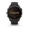 Garmin Fenix 9 47 мм Carbon Gray DLC Titanium with Black Silicone Band (010-04762-10)