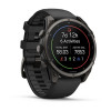 Garmin Fenix 9 47 мм Carbon Gray DLC Titanium with Black Silicone Band (010-04762-10)