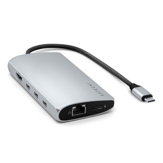 Адаптер Satechi USB-C Multiport Adapter 8K Ethernet V3 (ST-P8KES) Silver