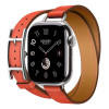 Apple Watch Series 11 Hermes 42 mm Hapi Attelage Double Tour Orange Field