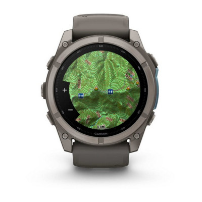 Garmin Fenix 9 51 мм Titanium with Pebble Gray Silicone Band (010-04763-00)