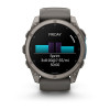 Garmin Fenix 9 51 мм Titanium with Pebble Gray Silicone Band (010-04763-00)