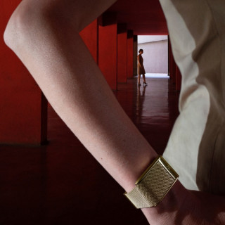 Металлический ремешок для Whoop MG Meridian Band (Gold)