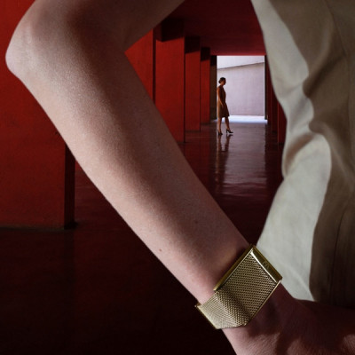 Металлический ремешок для Whoop MG Meridian Band (Gold)