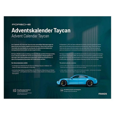 Адвент-календарь Franzis Porsche Taycan 1:24