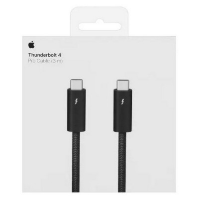 Кабель Apple Thunderbolt 4 (USB‑C) Pro 3м (MWP02) Black/Черный