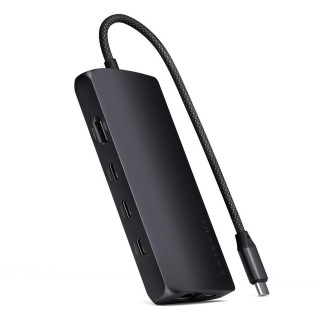 Адаптер Satechi USB-C Multiport Adapter 8K Ethernet V3 (ST-P8KED) Midnight